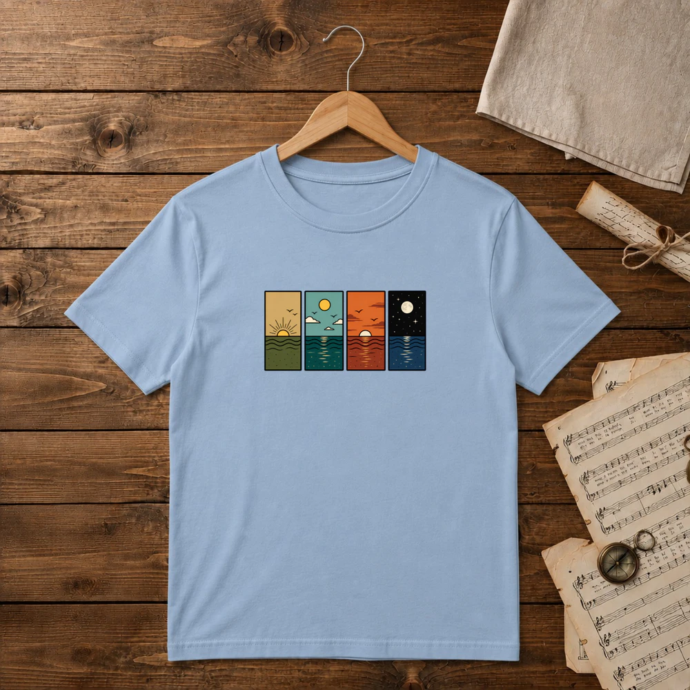 sunrise and Waves Unisex T-shirt