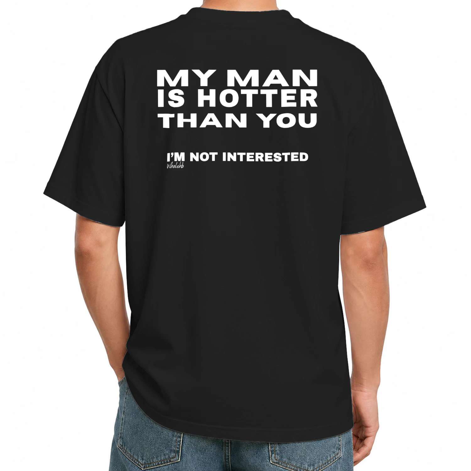 My Man Is Hotter, Unisex Heavy Oversized T-shirt
