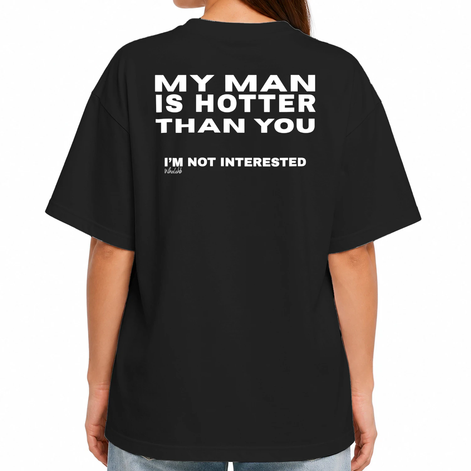 My Man Is Hotter, Unisex Heavy Oversized T-shirt