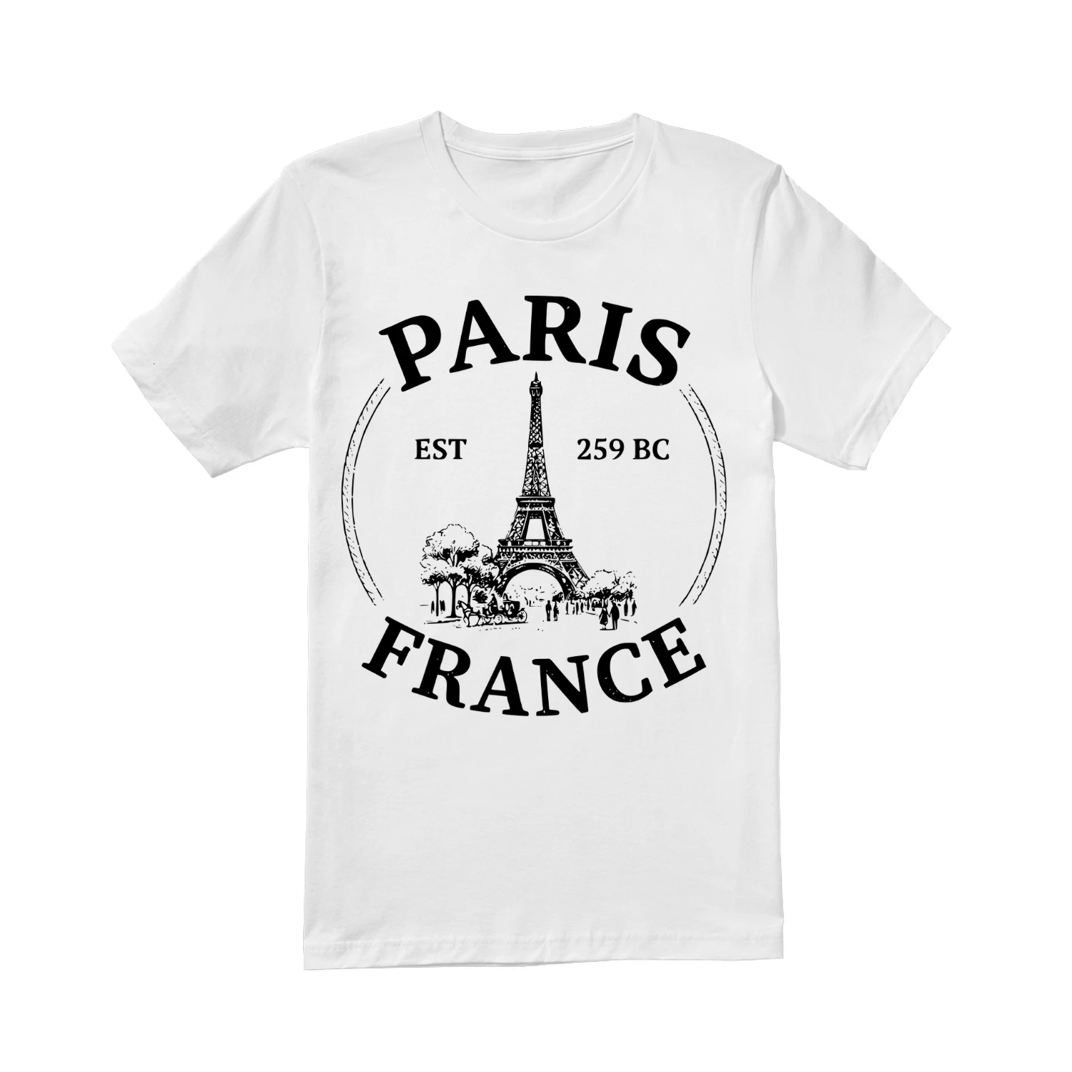 Vintage Paris France Europe Trip Vintage Crest Design Unisex T-shirt