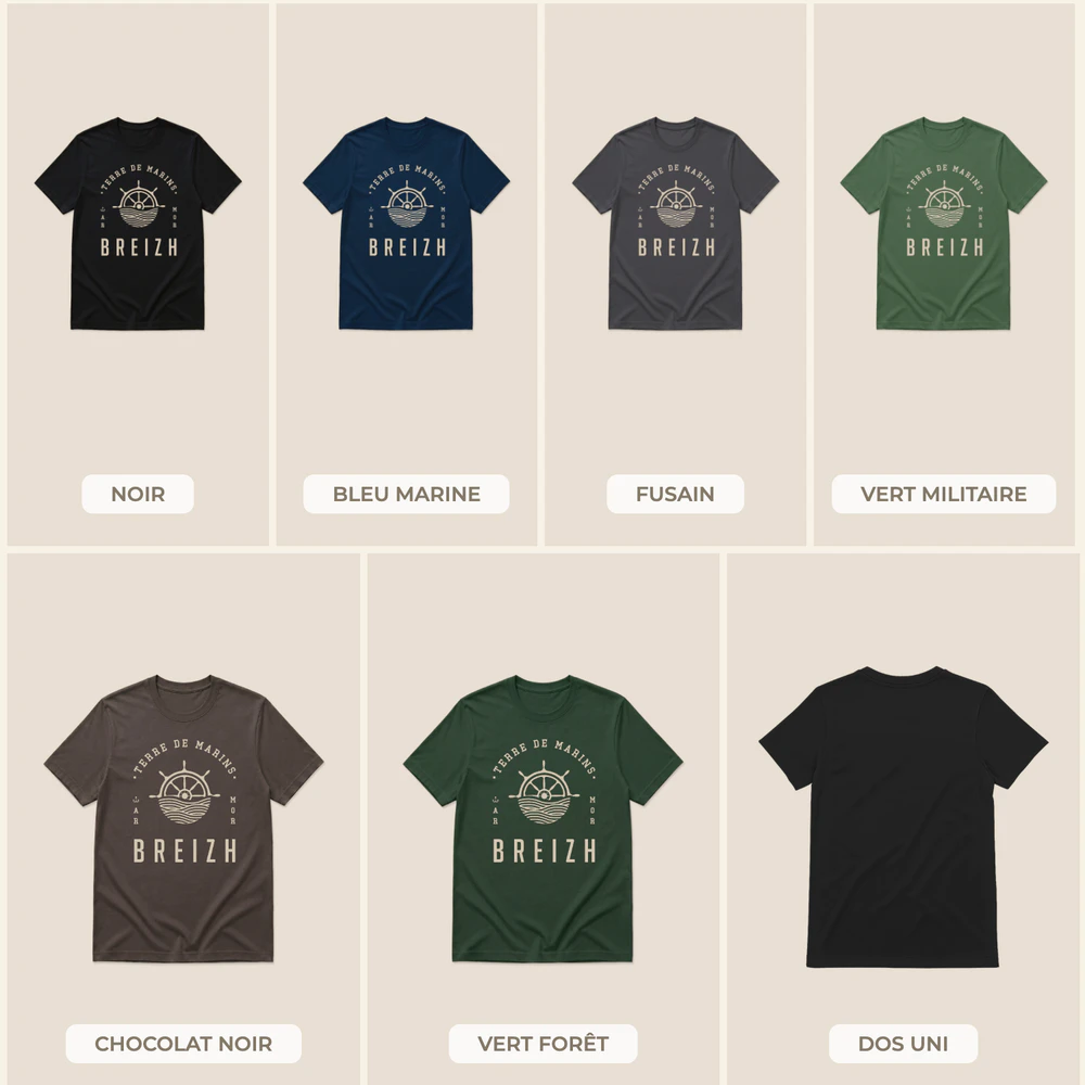 Breizh - Terre De Marins | T-shirt Sombre