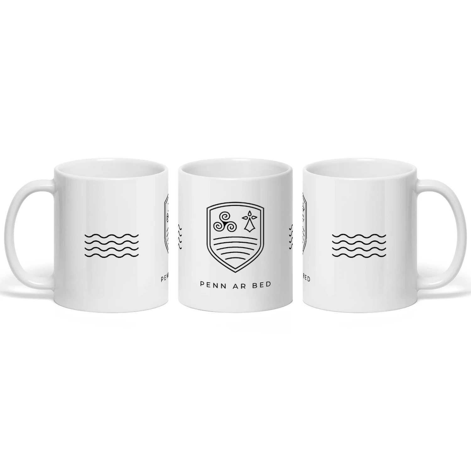 Crest Penn Ar Bed - Mug Blanc