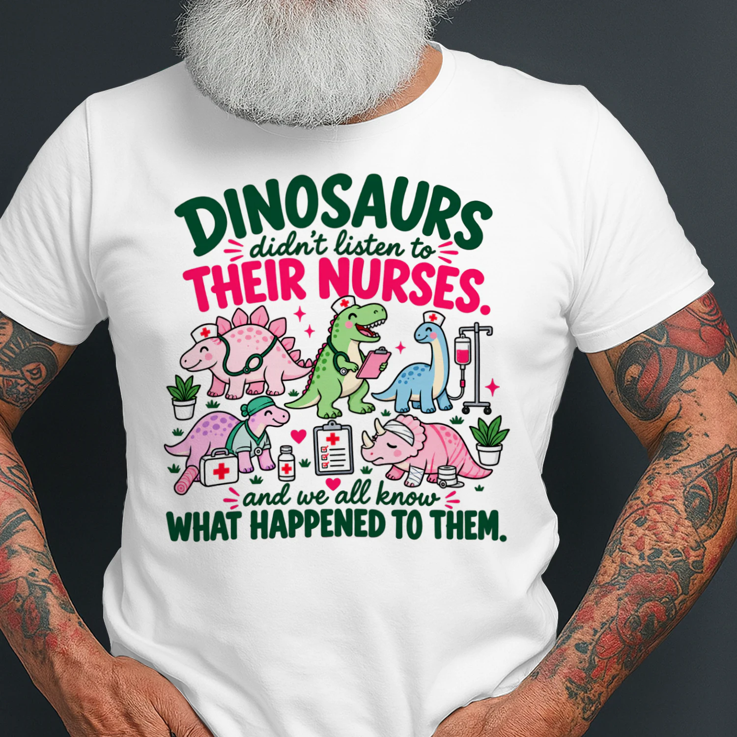 Women Dinosaur Didnt Listen to Their Nurses