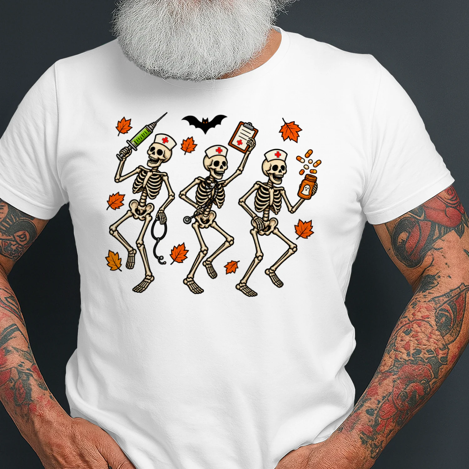 Halloween Nurse Skeleton