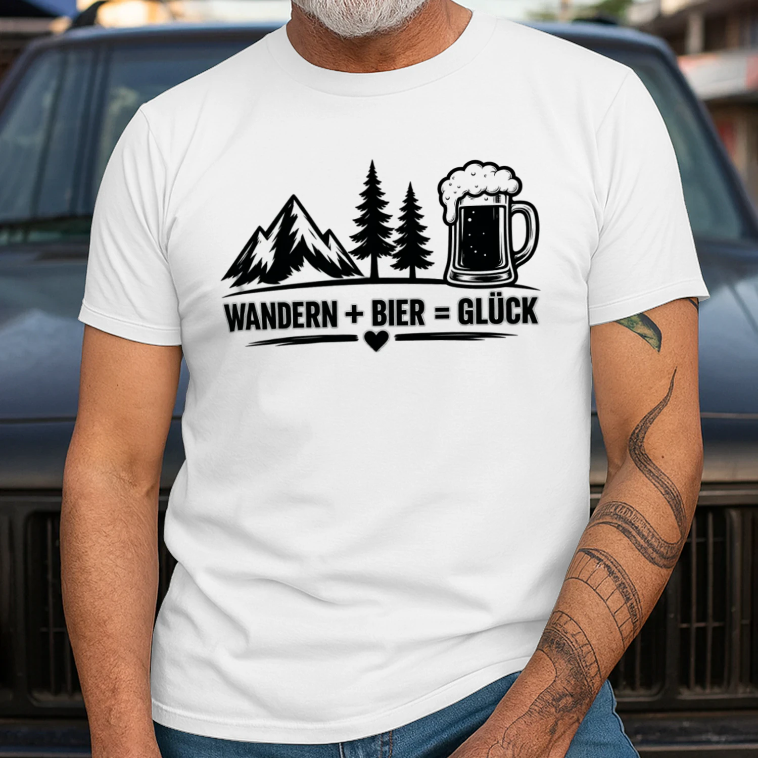 Wandern Bier Gluck
