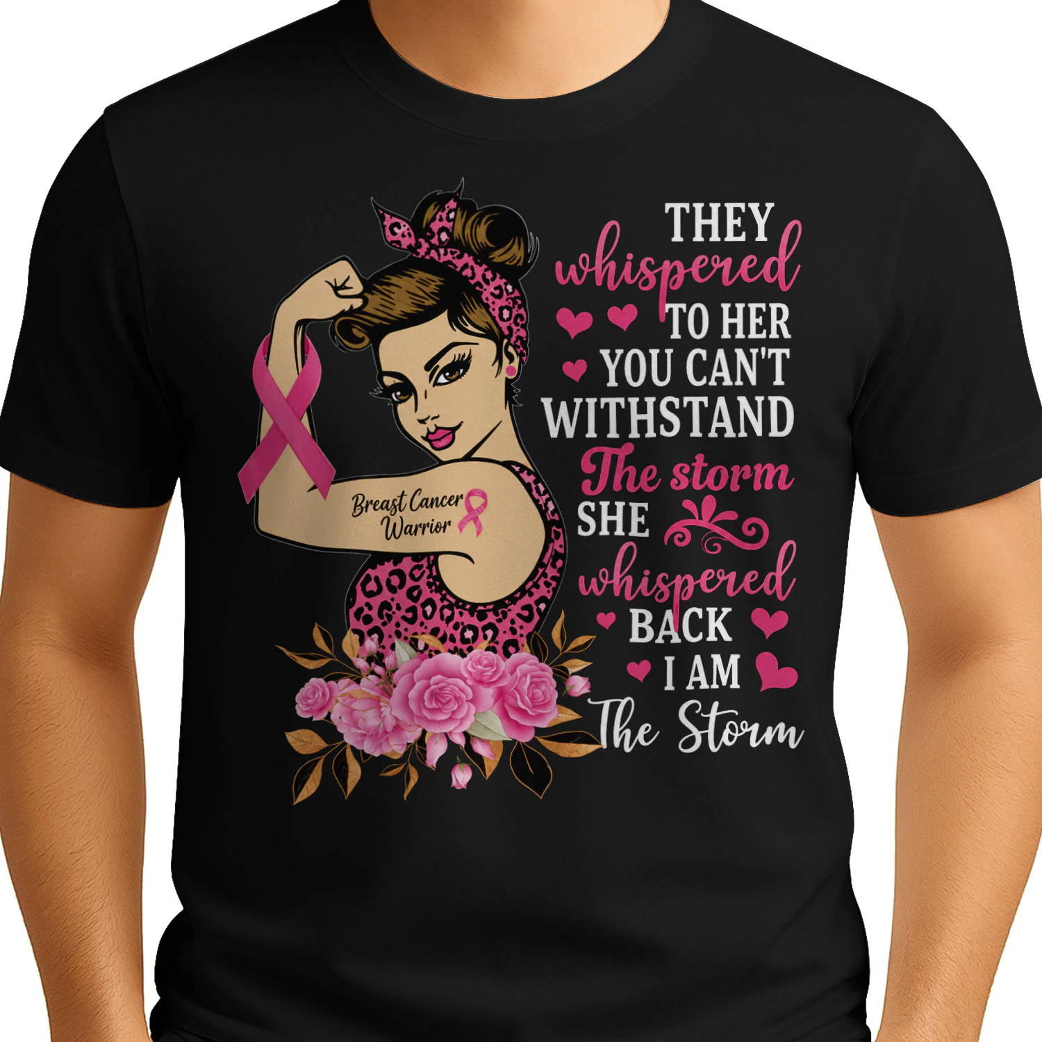 Breast Cancer Warrior Pink Ribbon