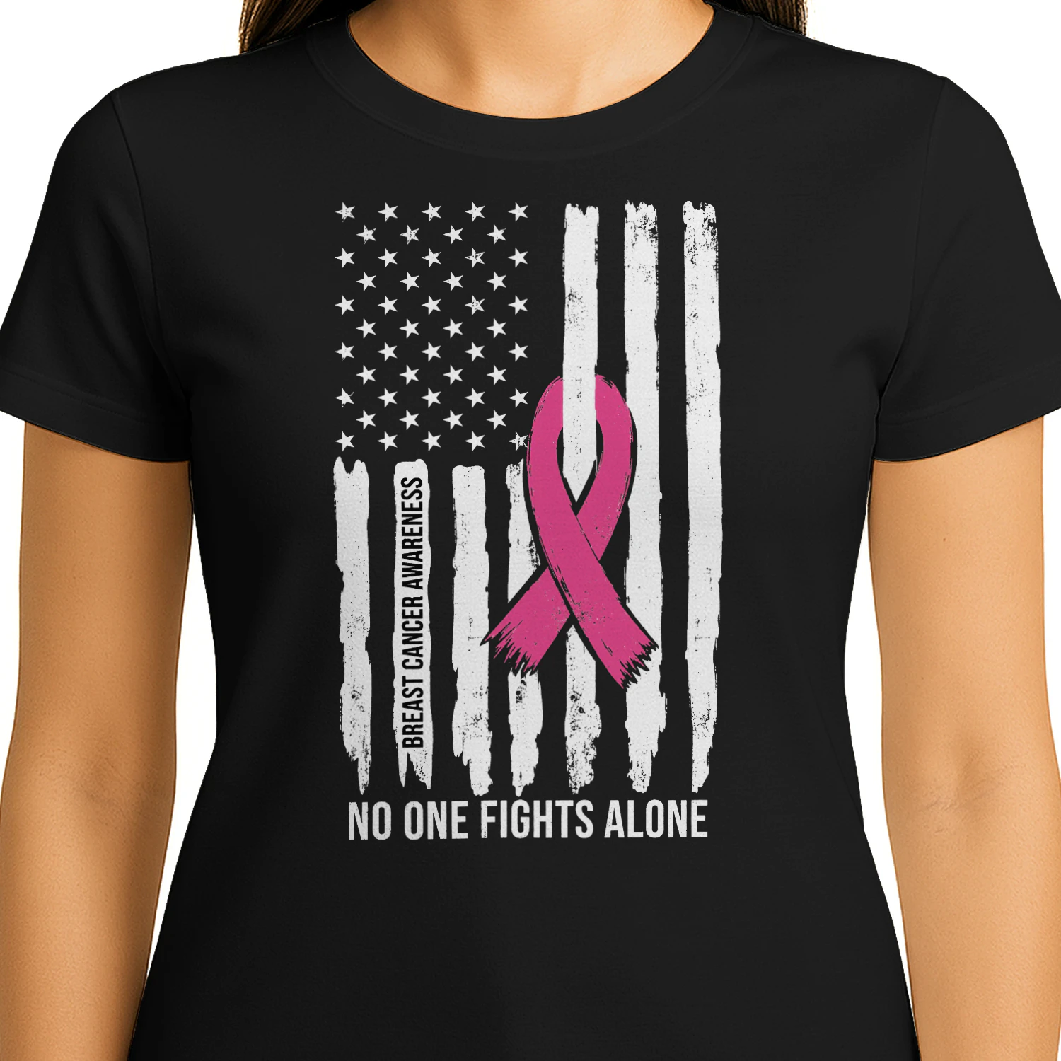 Breast Cancer Awareness Flag