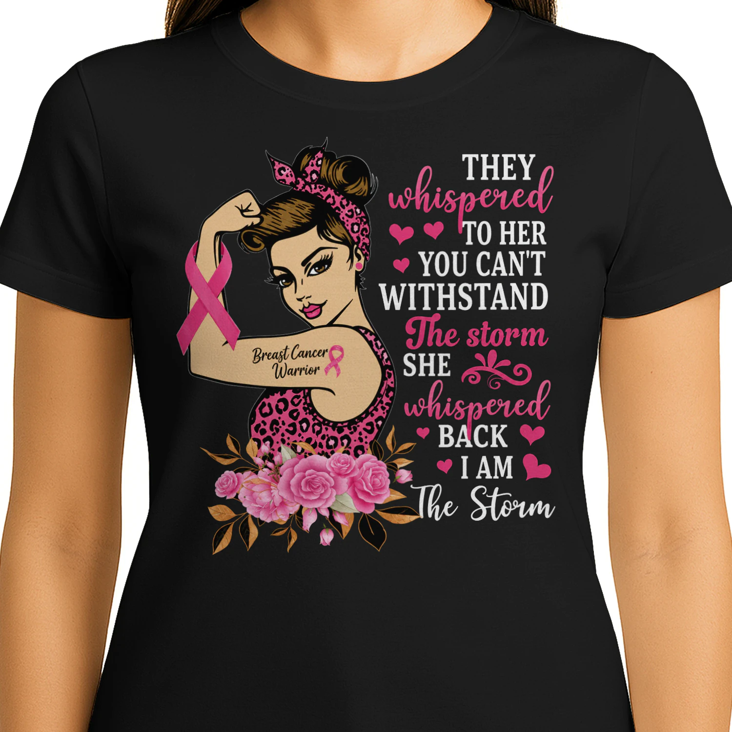 Breast Cancer Warrior Pink Ribbon