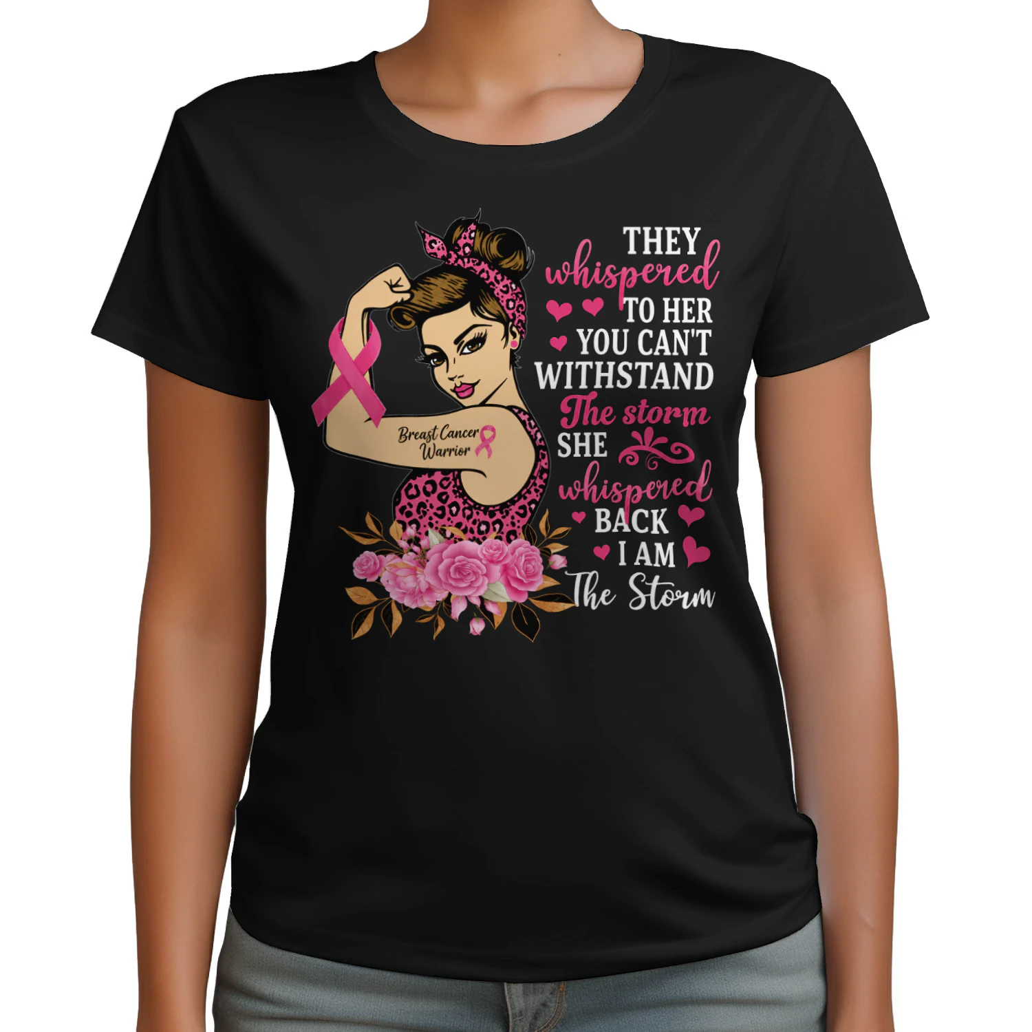 Breast Cancer Warrior Pink Ribbon