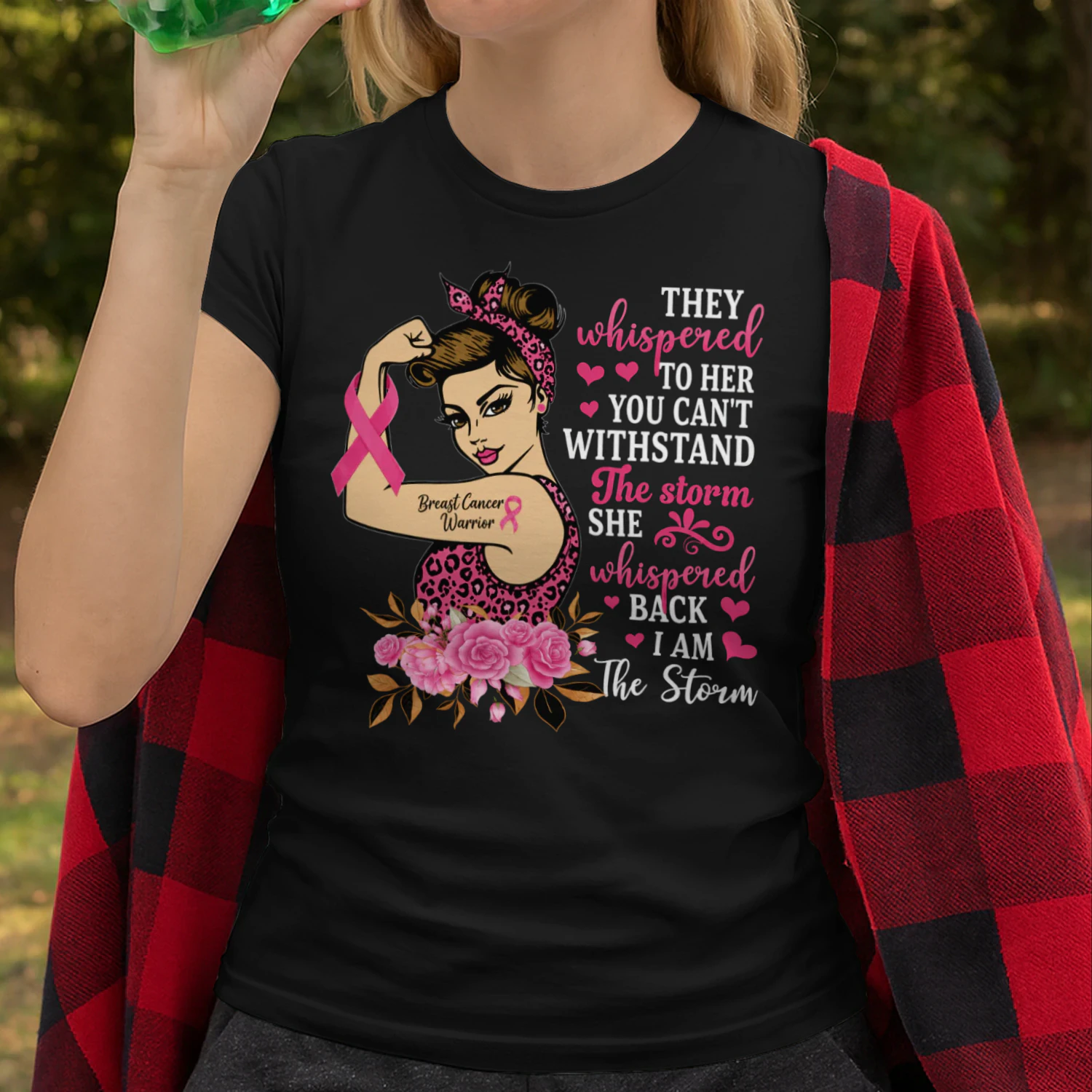 Breast Cancer Warrior Pink Ribbon