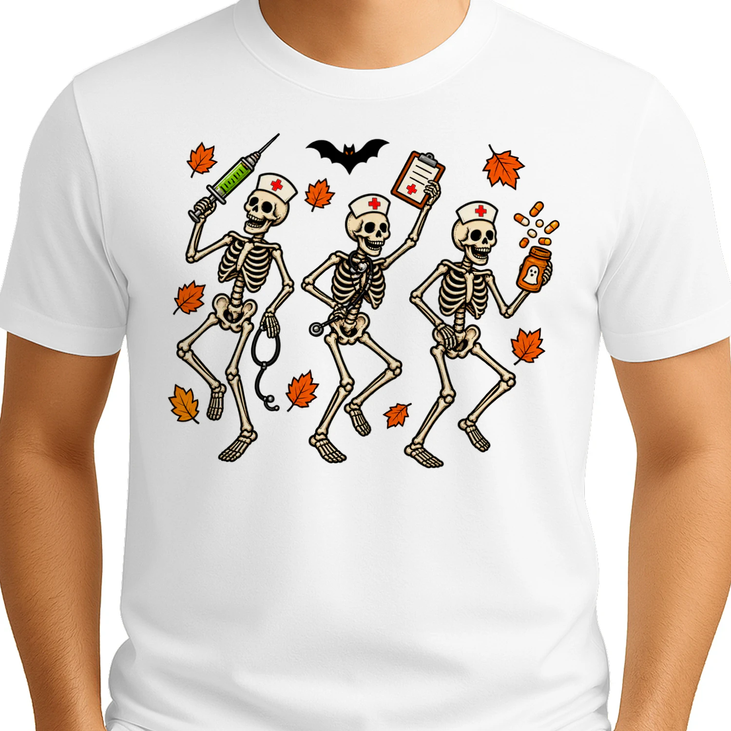 Halloween Nurse Skeleton