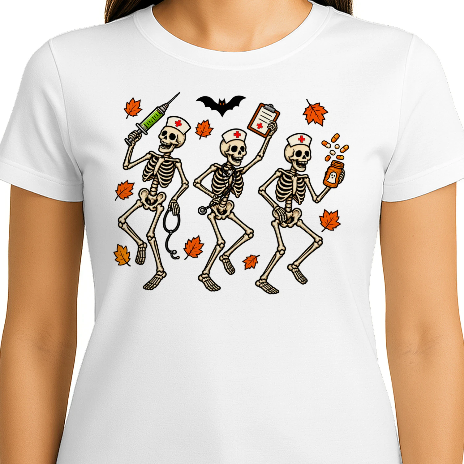 Halloween Nurse Skeleton