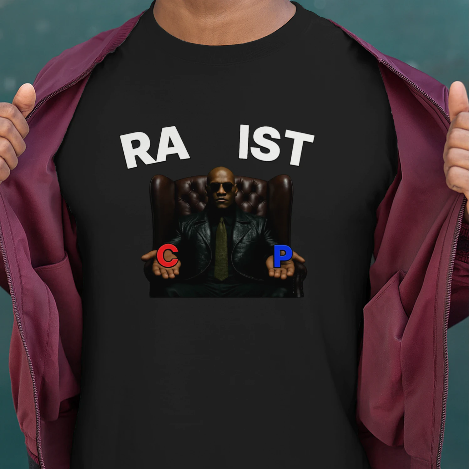 T-shirt Matrix . RA/PIST Choice Graphic – Bold Statement Design