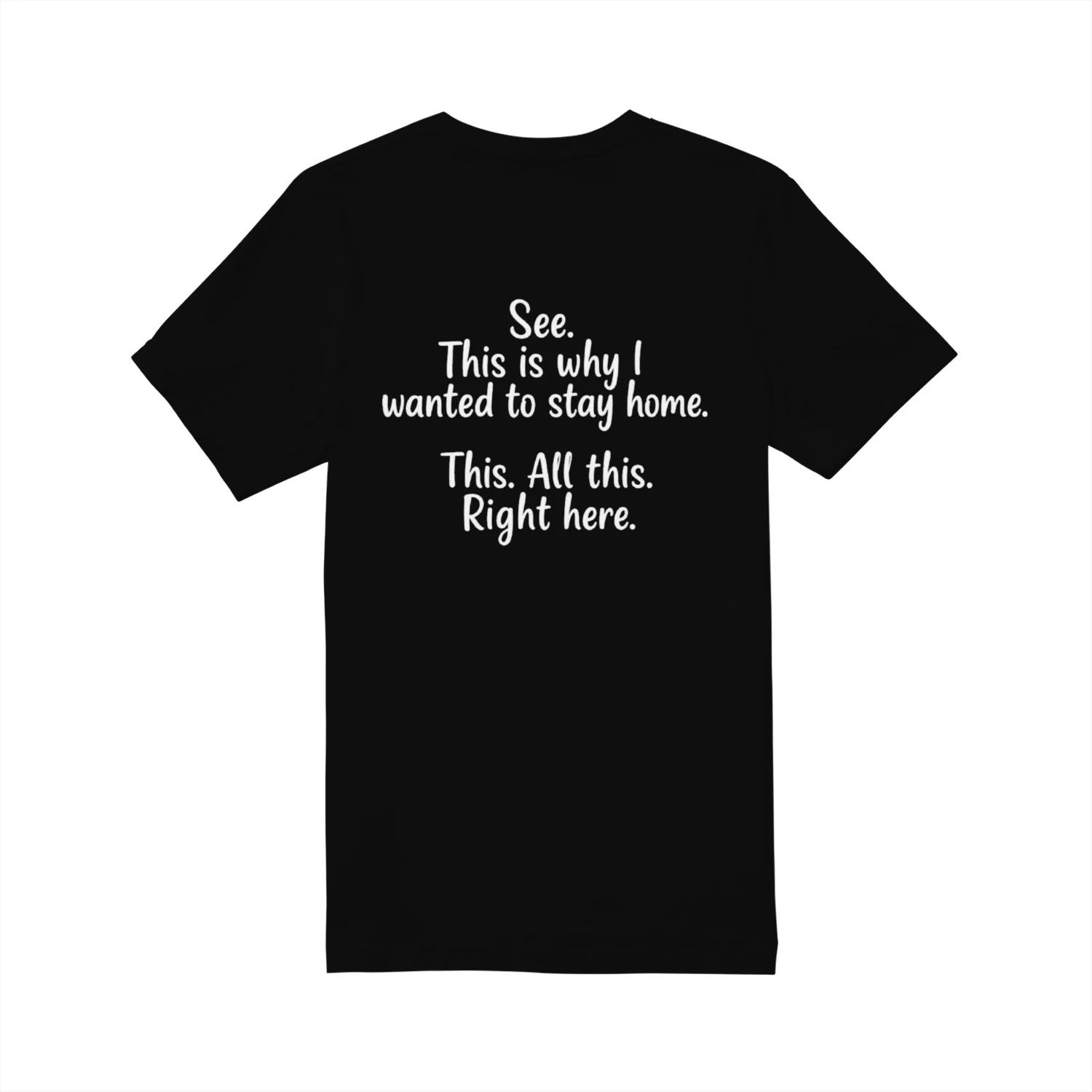 See? This Is Why I Stayed Home – Graphic Quote T-Shirt