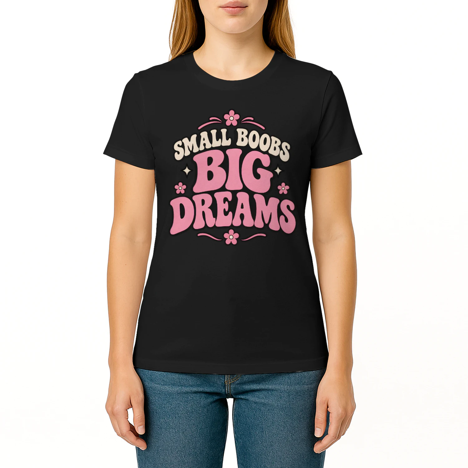 Big Dreams Tee – Funny Retro Confidence Shirt for Women