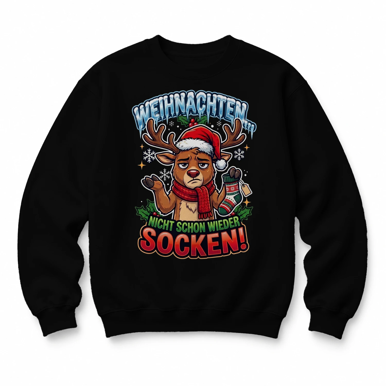Schon wieder Socken?! Ugly Sweatshirt🦌😂