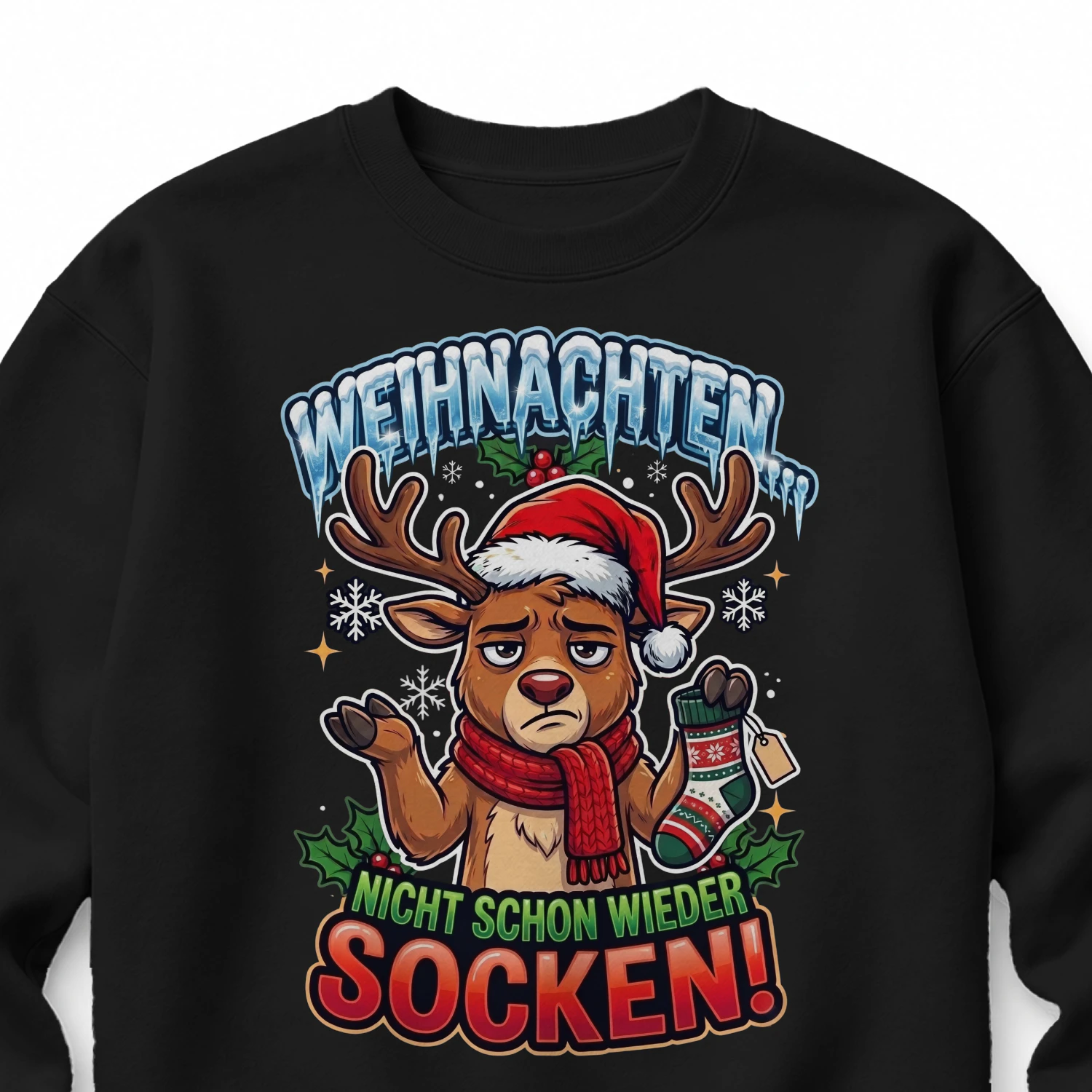 Schon wieder Socken?! Ugly Sweatshirt🦌😂