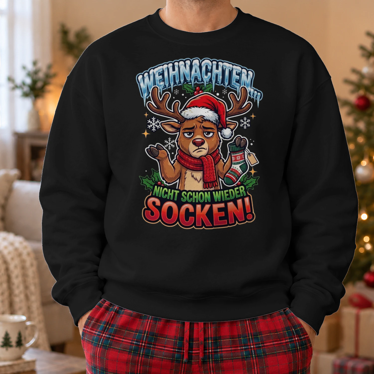 Schon wieder Socken?! Ugly Sweatshirt🦌😂
