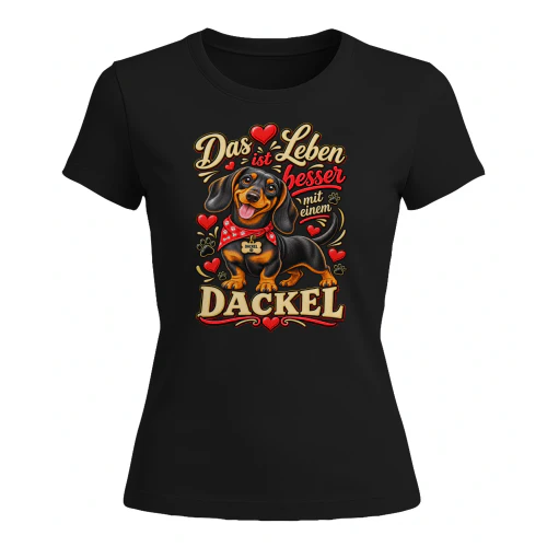teckel T-Shirt – Het Leven is Beter met een Teckel Copy