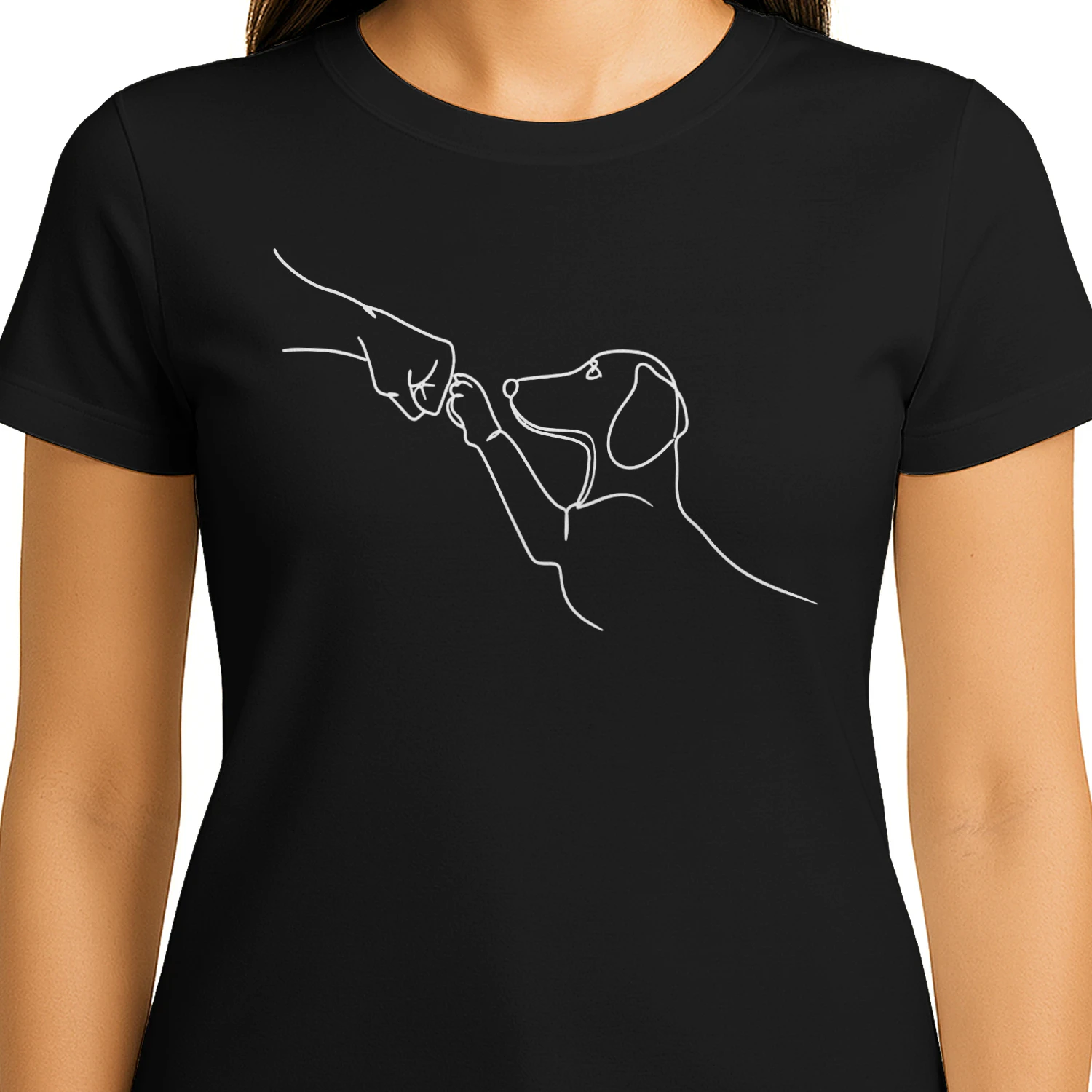 Teckel Fist Bump – T-shirt voor Teckelliefhebbers