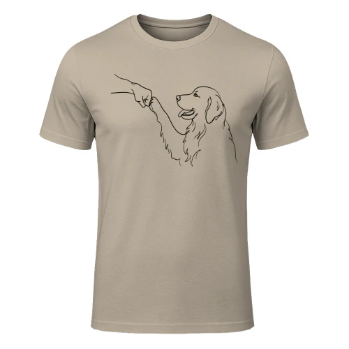 Golden Retriever Fist Bump – T-shirt voor Hondenliefhebbers