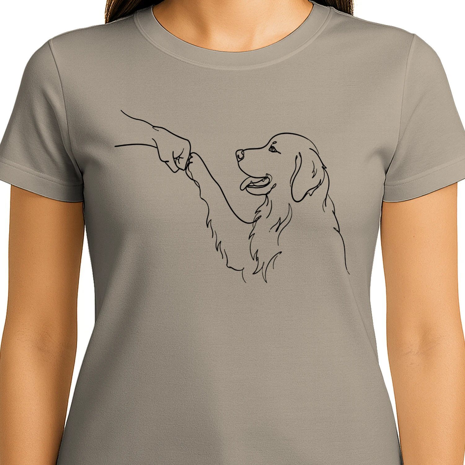 Golden Retriever Fist Bump – T-shirt voor Hondenliefhebbers