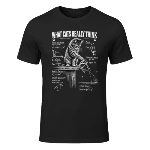 Wat Katten Echt Denken – Grappig Katten T-shirt 🐱
