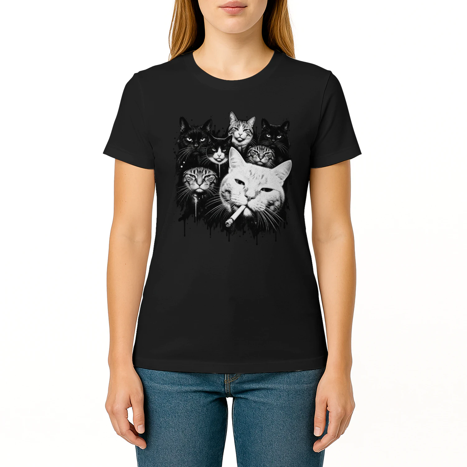Grappig Meme Katten Grafisch T-shirt