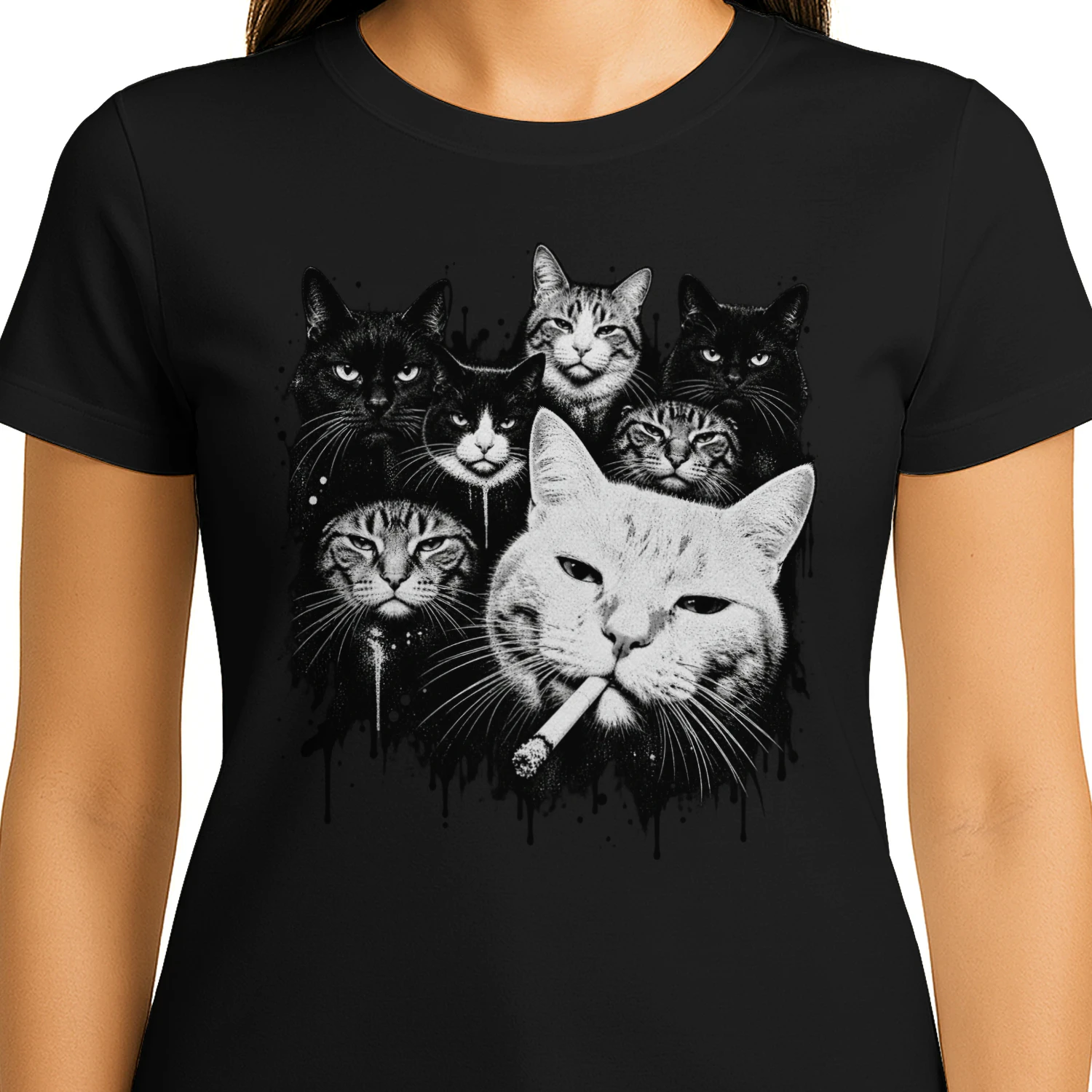 Grappig Meme Katten Grafisch T-shirt