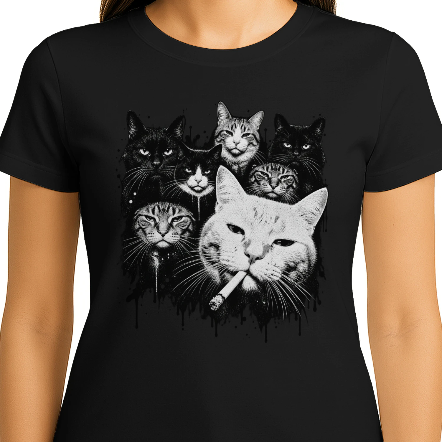 Grappig Meme Katten Grafisch T-shirt
