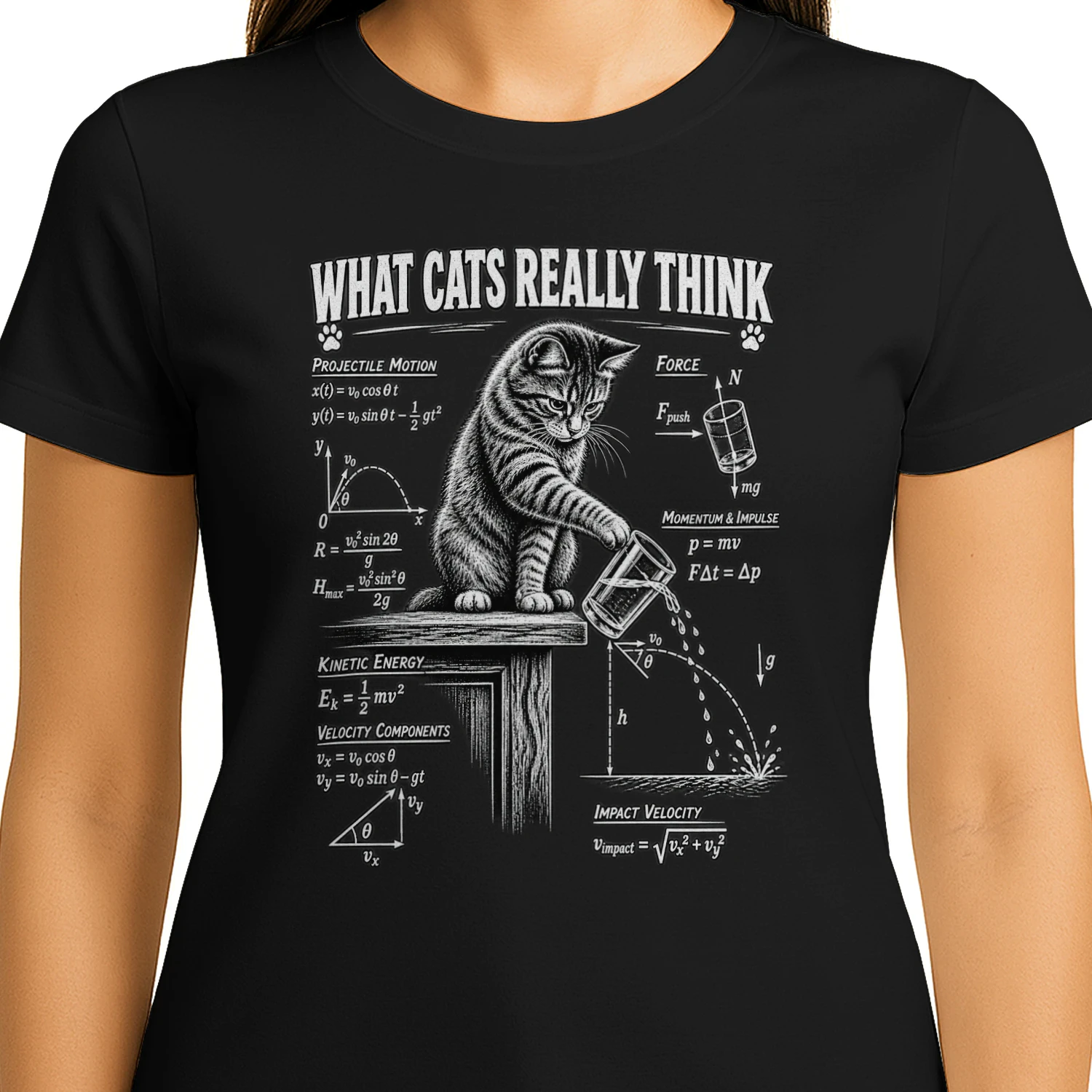 Wat Katten Echt Denken – Grappig Katten T-shirt 🐱