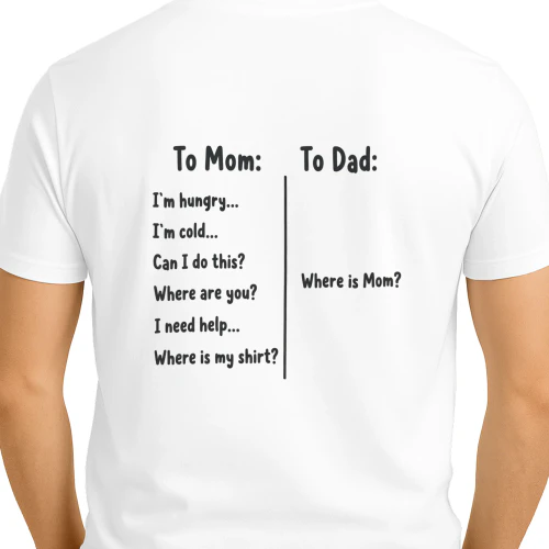 to-mom-vs-to-dad-funny-parenting-shirt
