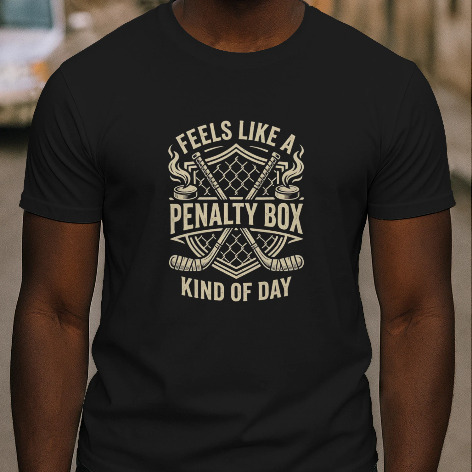 Feels Like a Penalty Box Kind of Day Funny Hockey 