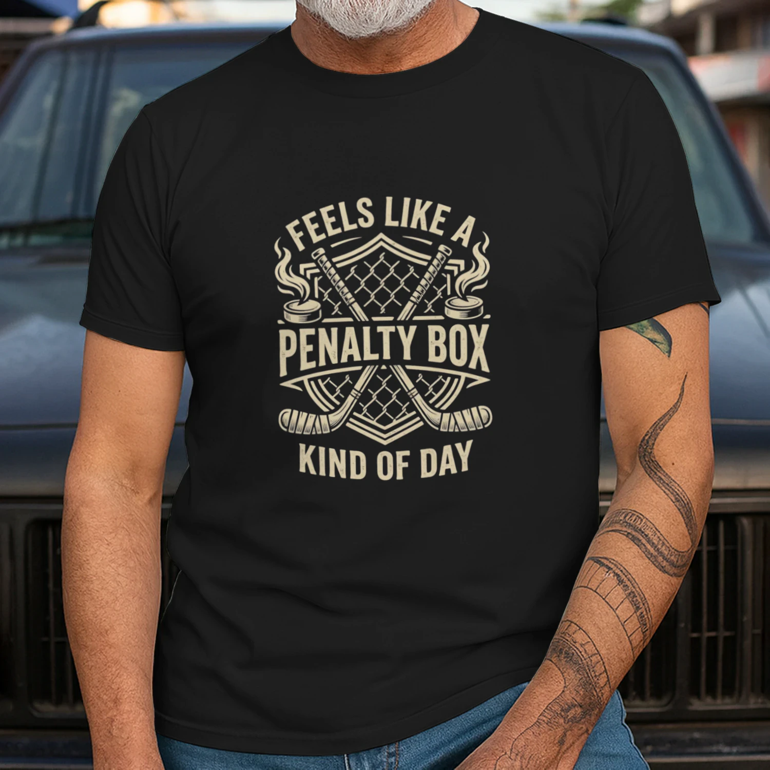 Feels Like a Penalty Box Kind of Day Funny Hockey 