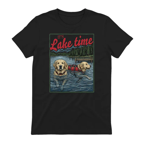 It’s Lake Time Golden Retriever Shirt