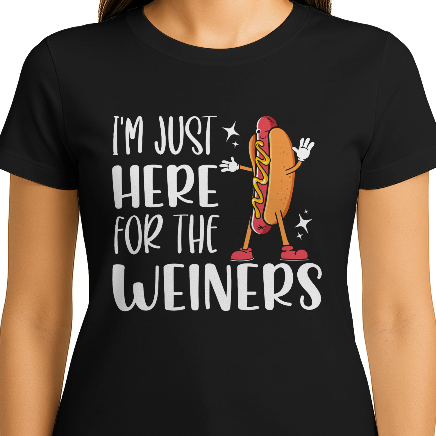 I’m Just Here for the Wieners – Funny Hot Dog Pun