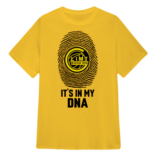 It's In My DNA - Bodø/Glimt T-skjorte – “FØRR EVIG” -  GUL -LIMITED EDITION Copy