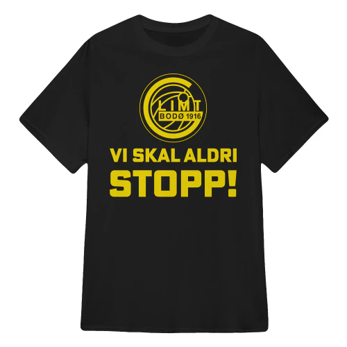 Bodø/Glimt  – Vi skal aldri stopp! Supporter design