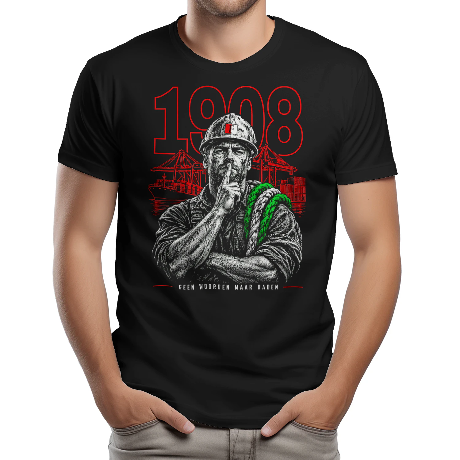 Geen Woorden Maar Daden – Rotterdam 1908 T-shirt