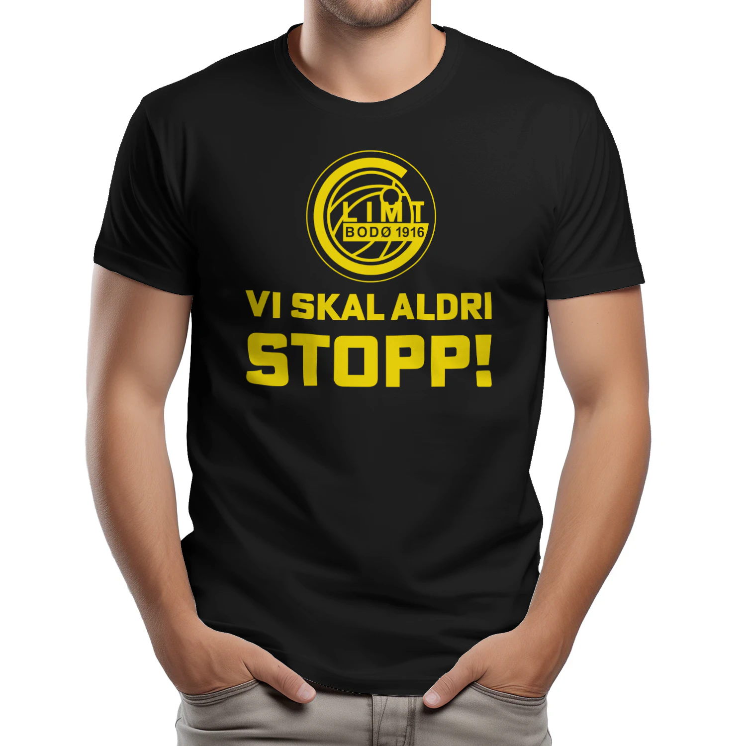 Bodø/Glimt  – Vi skal aldri stopp! Supporter design