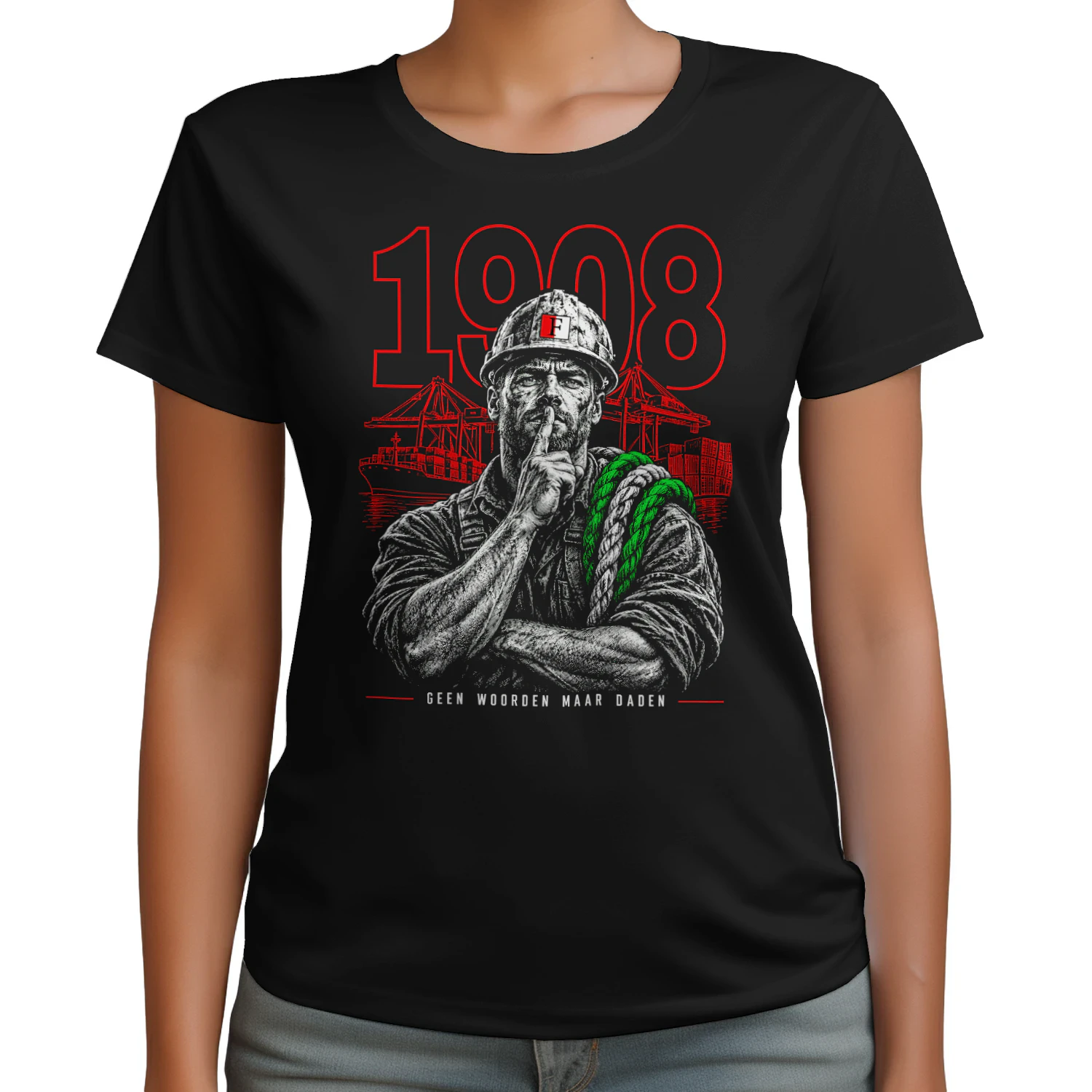 Geen Woorden Maar Daden – Rotterdam 1908 T-shirt