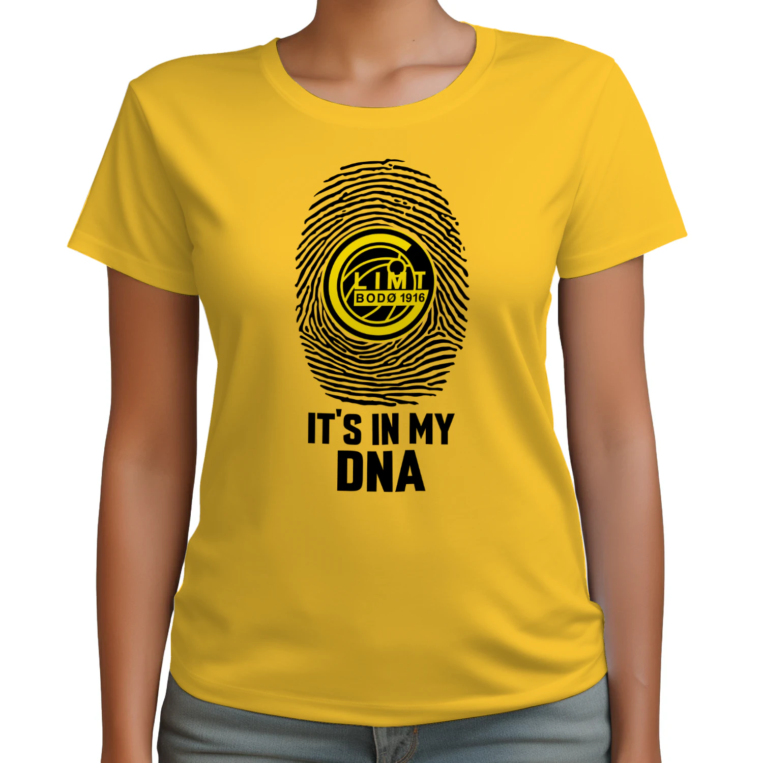 It's In My DNA - Bodø/Glimt T-skjorte – “FØRR EVIG” - GUL - LIMITED EDITION