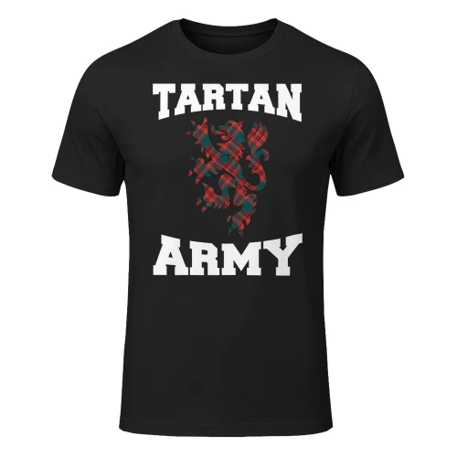 Scottish Tartan s Tartan Army s Thistle Emblem T-Shirt