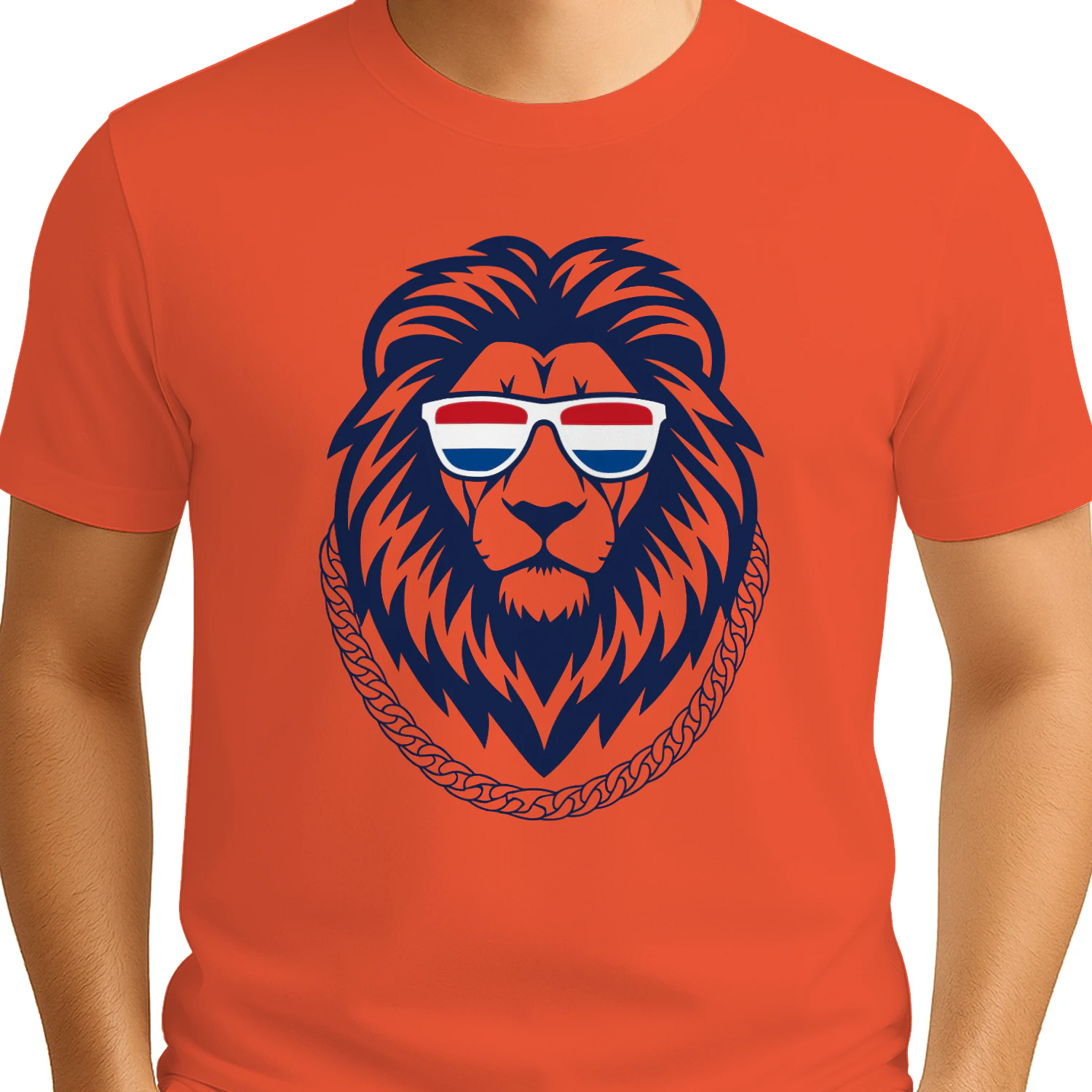 Nederland Lion, Netherlands Flag. Holland Dutch, Orange T-Shirt