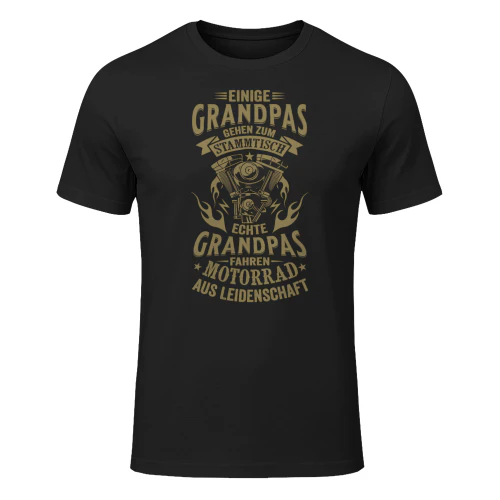 Echte Grandpas fahren Motorrad aus Leidenschaft – Lustiges Motorrad Opa Geschenk T-Shirt