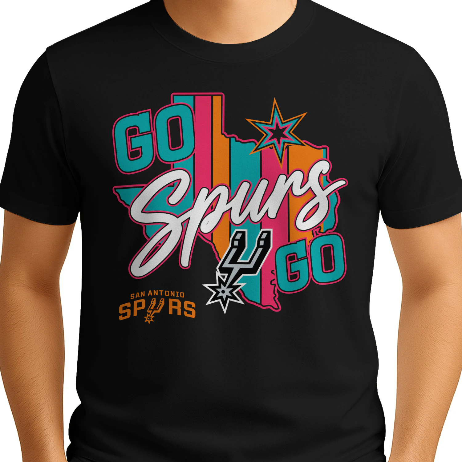 Vintage Go Spurs Go Shirt, San Antonio Basketball Fan Tee, Spurs Game Day Shirt, Retro Basketball Team Spirit Gift