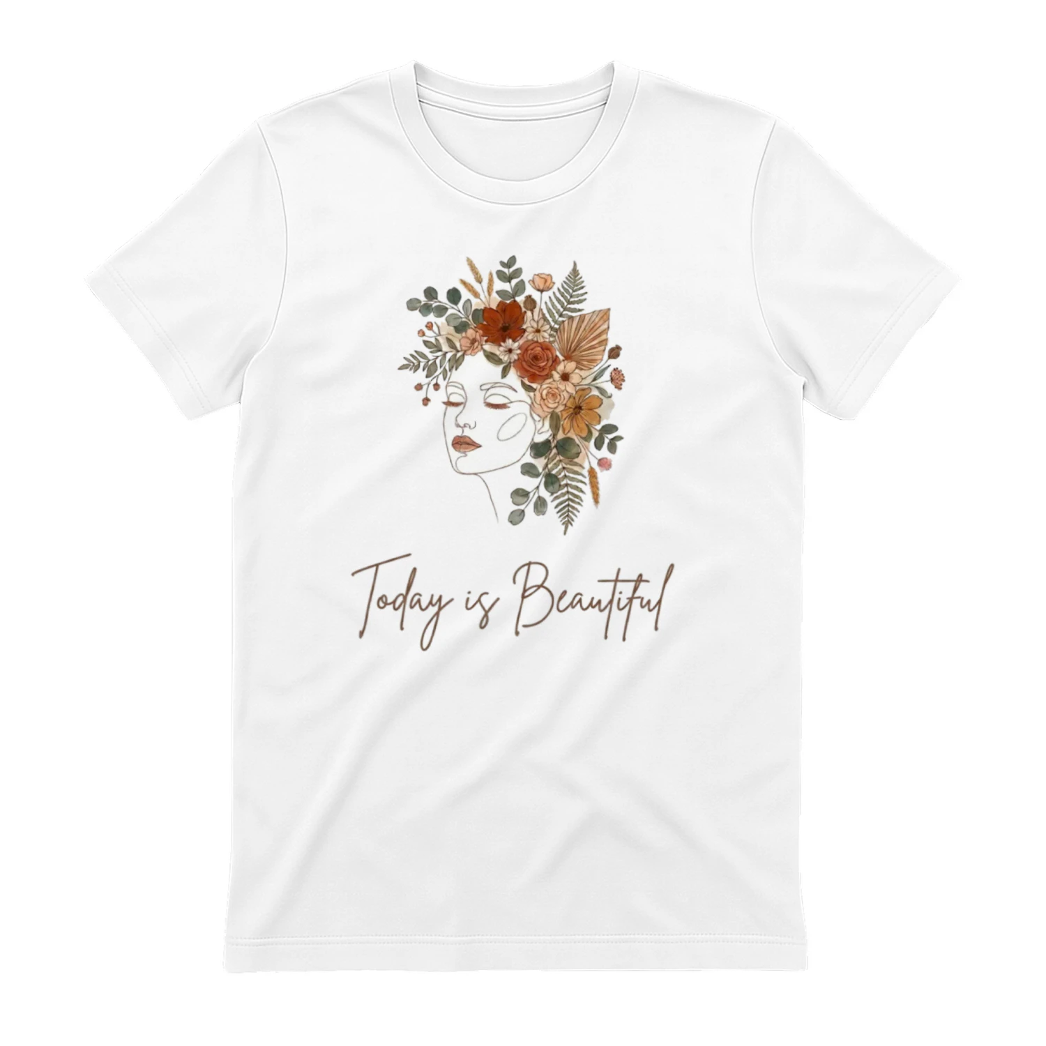 T-shirt flower"Today is Beautiful" Classic Unisex T-shirt