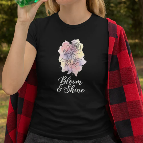 T-shirt flower "Bloom & Shine" Classic Unisex T-shirt