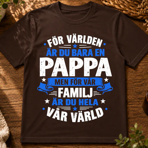 Fars dag present till pappa från familjen
