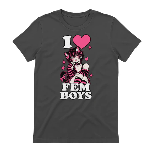 I Love Femboys – Cute Nekomimi Anime Catboy Graphic